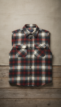 Plaid flannel shirt heavyweight cotton