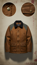 Waxed canvas field jacket